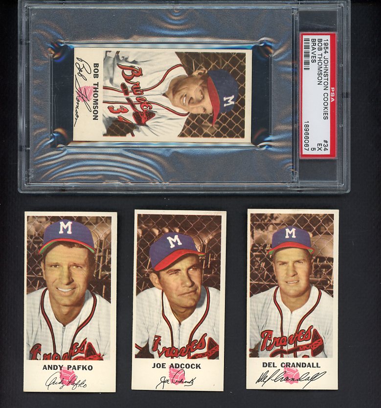 1954 Johnston Cookie Part Set Lot 16 Diff EX-MT Thomson Adcock 533440