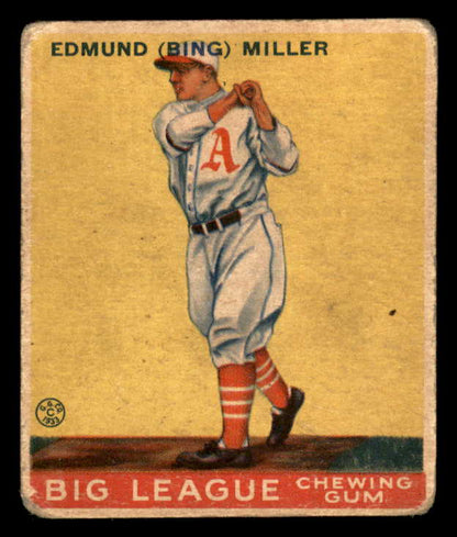 1933 Goudey #059 Bing Miller A's GD-VG 533453