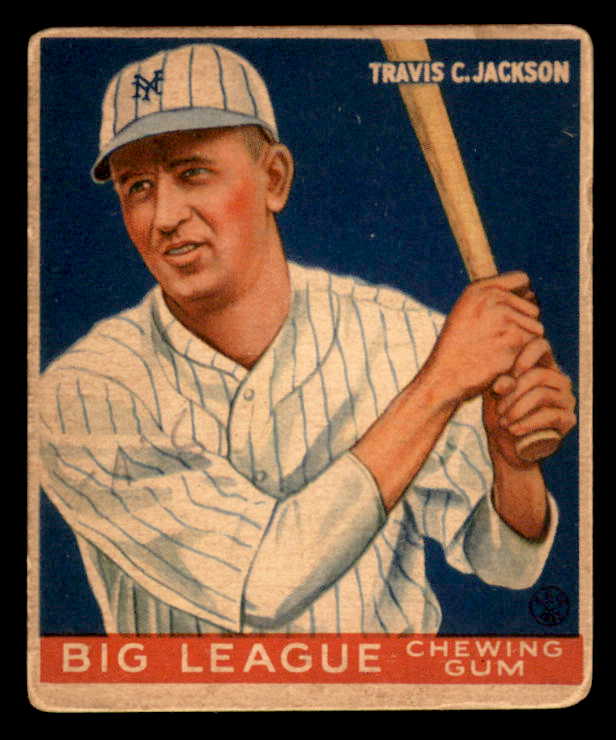 1933 Goudey #102 Travis Jackson Giants GD-VG/VG 533463