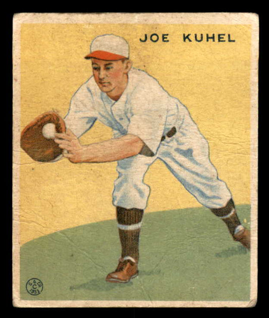 1933 Goudey #108 Joe Kuhel Senators Good back damage 533465