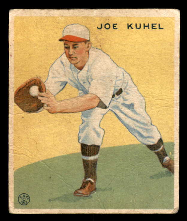 1933 Goudey #108 Joe Kuhel Senators Good back damage 533465