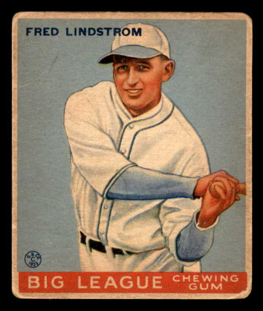 1933 Goudey #133 Fred Lindstrom Pirates VG 533468