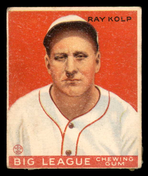 1933 Goudey #150 Ray Kolp Reds Good back damage 533474