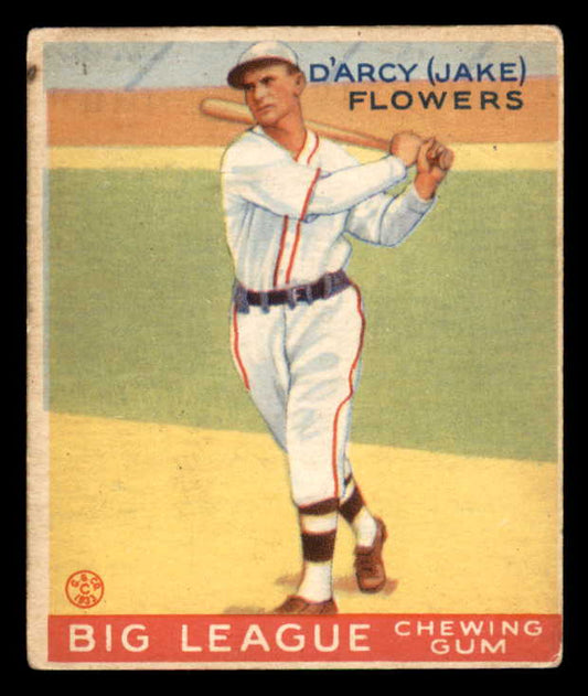 1933 Goudey #151 Jake Flowers Dodgers VG stain 533475