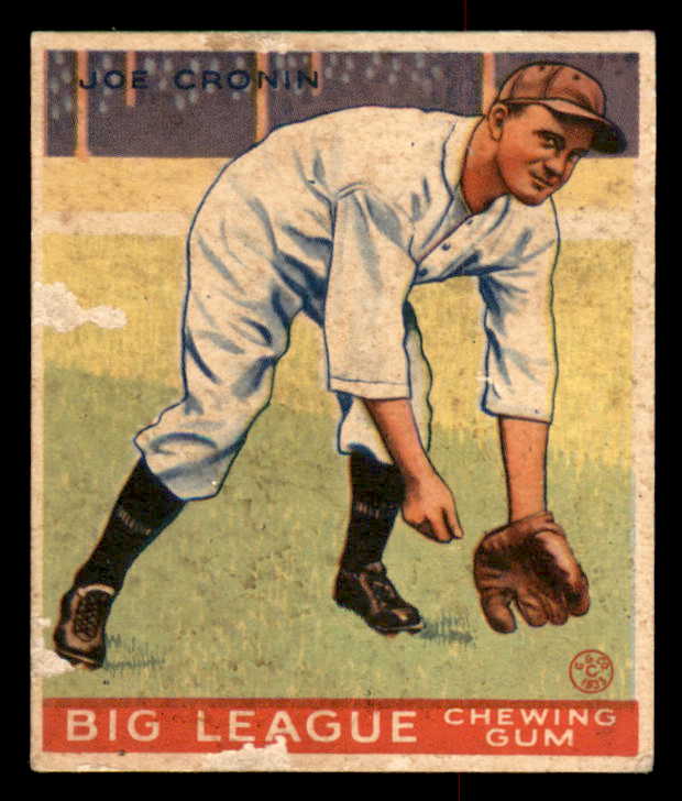 1933 Goudey #189 Joe Cronin Senators Good paper loss 533484