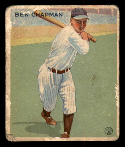 1933 Goudey #191 Ben Chapman Yankees Good 533485