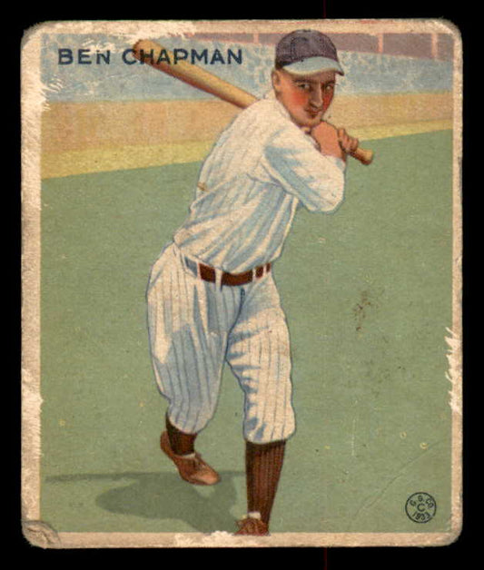 1933 Goudey #191 Ben Chapman Yankees Good 533485