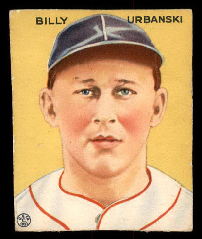 1933 Goudey #212 Billy Urbanski Braves Fair trimmed 533491
