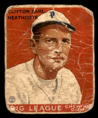 1933 Goudey #115 Cliff Heathcote Phillies PR-FR 533508