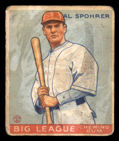 1933 Goudey #161 Al Spohrer Braves FR-GD 533513