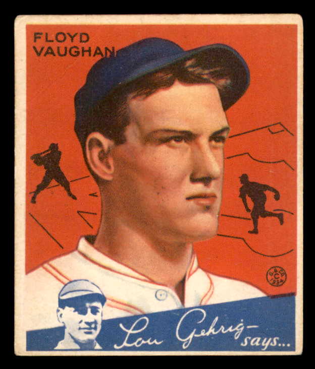 1934 Goudey #022 Floyd Vaughan Pirates VG 533551