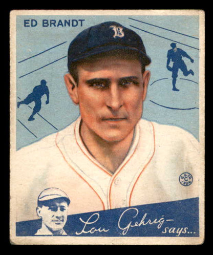 1934 Goudey #005 Ed Brandt Braves VG-EX 533553