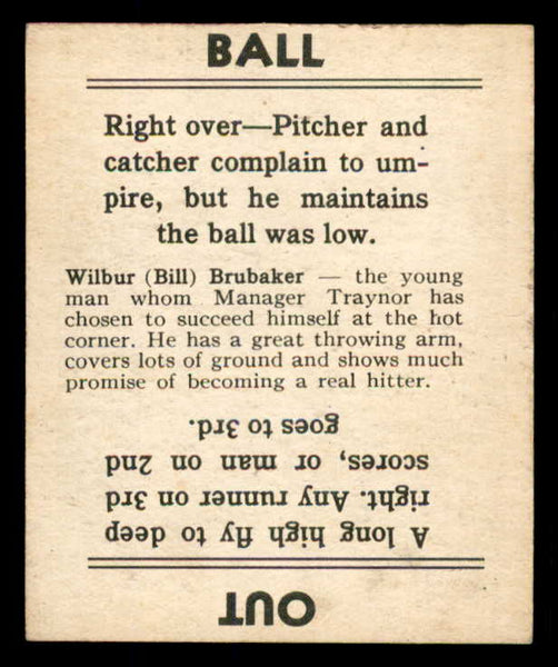 1936 Goudey Bill Brubaker Pirates VG-EX 533564
