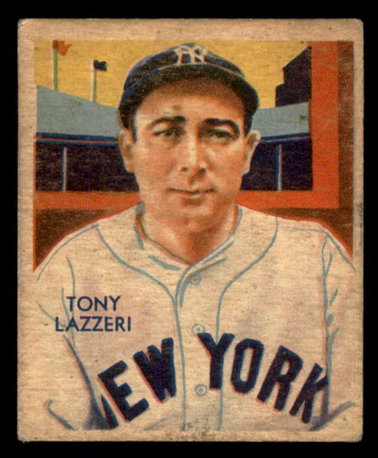 1934-36 Diamond Stars #074 Tony Lazzeri Yankees VG-EX 533596