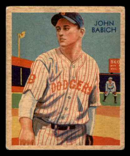 1934-36 Diamond Stars #082 Johnny Babich Dodgers VG-EX 533598