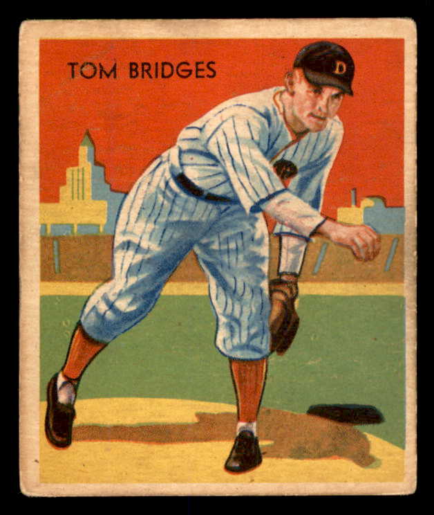 1934-36 Diamond Stars #005 Tommy Bridges Tigers VG-EX 533608