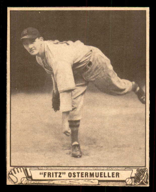 1940 Play Ball #033 Fritz Ostermueller Red Sox Good trimmed 533636