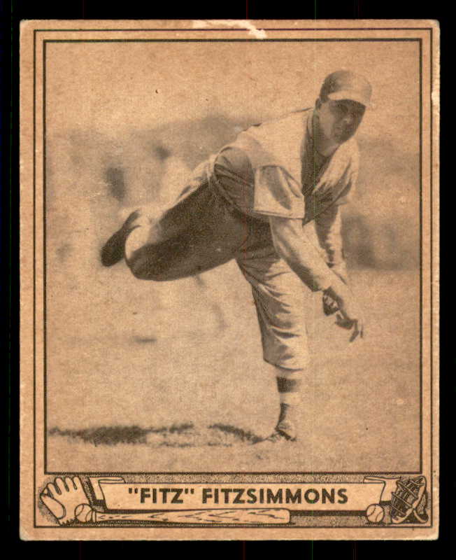 1940 Play Ball #065 Fred Fitzsimmons Dodgers GD-VG scuff front 533654