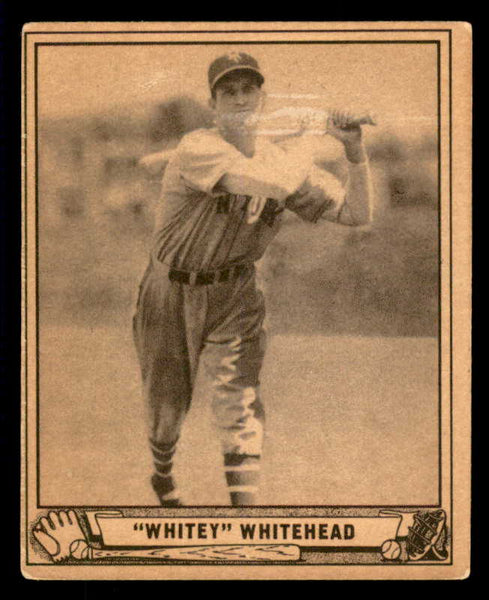 1940 Play Ball #092 Burgess Whitehead Giants VG 533667