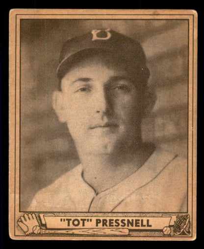 1940 Play Ball #146 Tot Pressnell Dodgers VG/VG-EX 533693