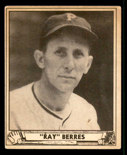 1940 Play Ball #164 Ray Berres Pirates VG-EX/EX 533705