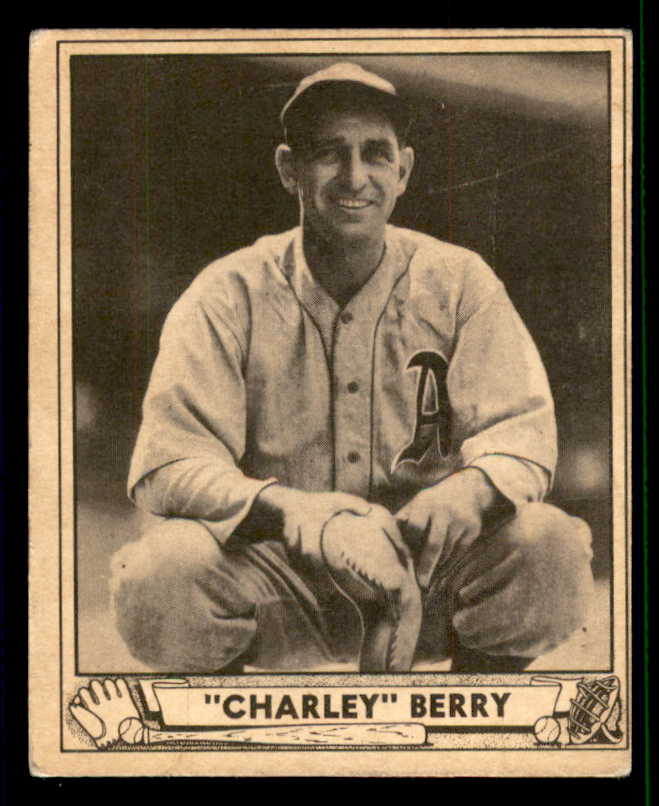 1940 Play Ball #190 Charlie Berry A's VG-EX 533708