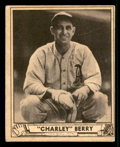 1940 Play Ball #190 Charlie Berry A's VG-EX 533708