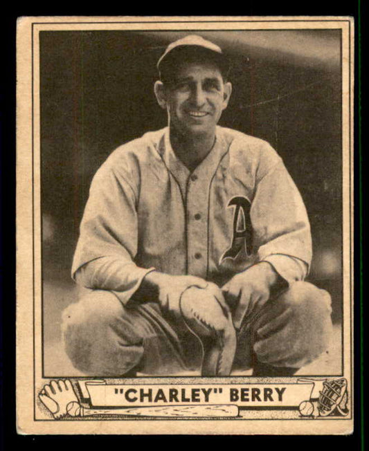1940 Play Ball #190 Charlie Berry A's VG-EX 533708