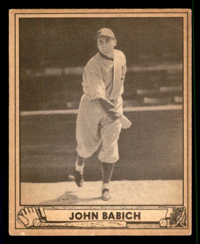 1940 Play Ball #191 Johnny Babich A's VG/VG-EX 533709