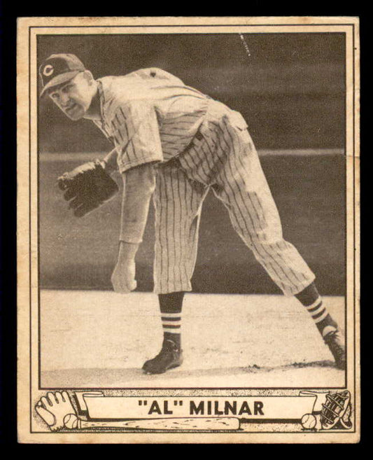 1940 Play Ball #202 Al Milnar Indians VG 533710