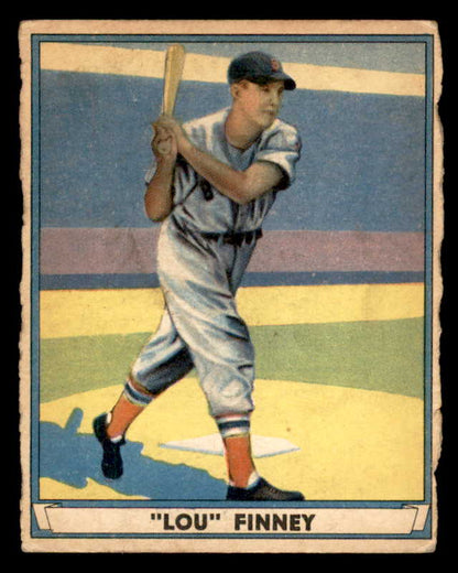 1941 Play Ball #030 Lou Finney Red Sox FR-GD trimmed 533746