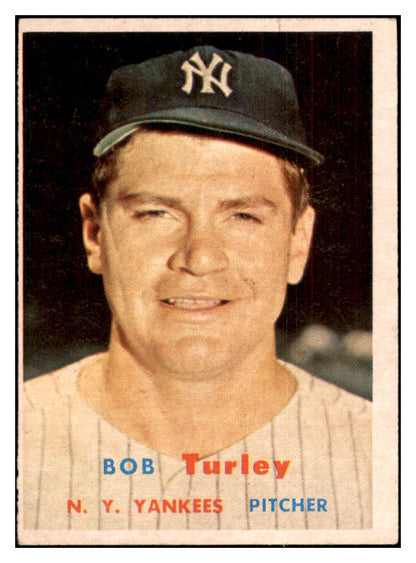 1957 Topps Baseball #264 Bob Turley Yankees EX 533783