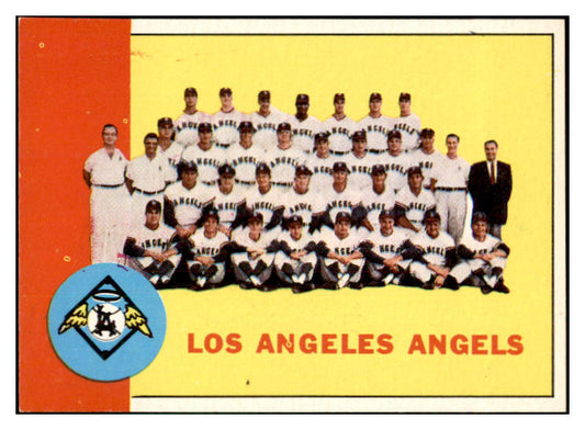 1963 Topps Baseball #039 Los Angeles Angels Team EX-MT 533817