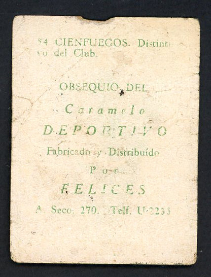 1945-46 Caramelo Deportivo #054 Cienfuegos Team Banner Good 533886