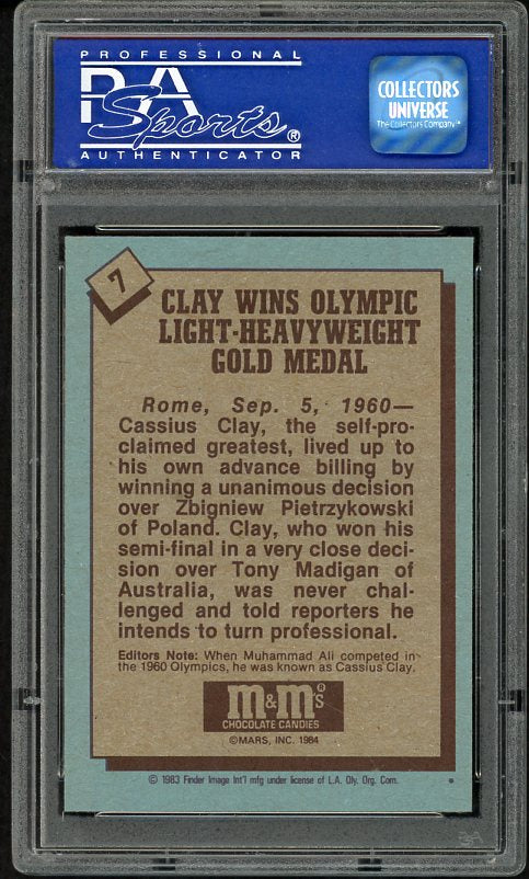 1983 Topps Olympians #007 Cassius Clay Muhammad Ali PSA 8 NM/MT 533927