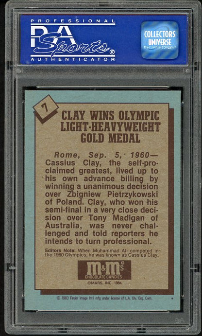 1983 Topps Olympians #007 Cassius Clay Muhammad Ali PSA 8 NM/MT 533927