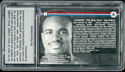 1991 Ringlords #001 Evander Holyfield Boxer TFA 8 NM/MT 533955
