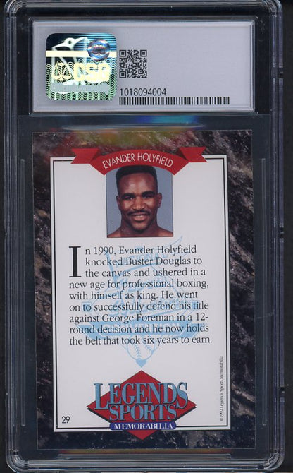 1992 Legends #029 Evander Holyfield Boxer CSG 4 VG-EX 534018
