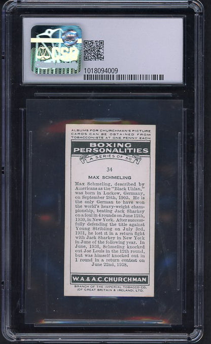 1938 Churchmans #034 Max Schmeling Boxer CSG 7 NM 534031