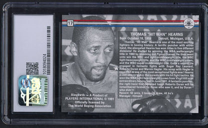 1991 Ringlords #017 Thomas Hearns Boxer CSG 8.5 NM/MT+ 534043