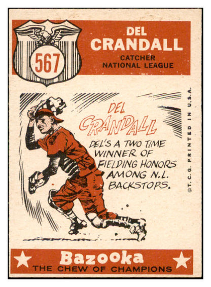 1959 Topps Baseball #567 Del Crandall A.S. Braves EX 534157