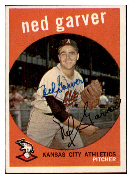 1959 Topps #245 Ned Garver A's Signed Autographed 534514