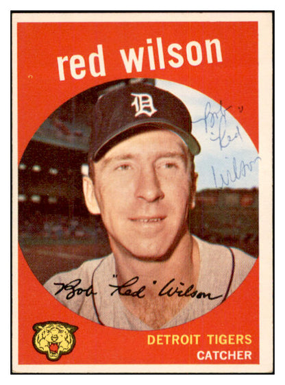 1959 Topps #024 Bob Wilson Tigers Signed Autographed 534596