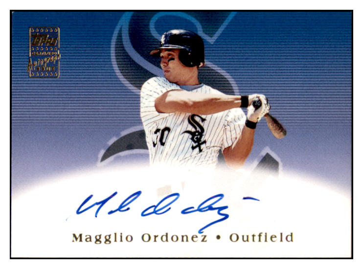 2002 Topps #TA9 Magglio Ordonez White Sox Signed Autographed 534639