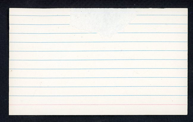 Spider Jorgensen Dodgers 3x5 Index Card Signed Autographed 534665