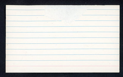 Spider Jorgensen Dodgers 3x5 Index Card Signed Autographed 534665