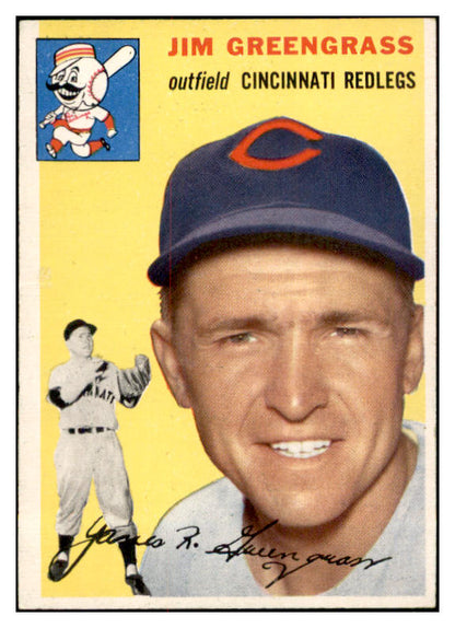 1954 Topps Baseball #022 Jim Greengrass Reds EX-MT 534673