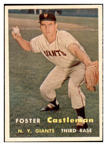 1957 Topps Baseball #237 Foster Castleman Giants NR-MT 534902