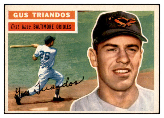 1956 Topps Baseball #080 Gus Triandos Orioles EX-MT Gray 534953