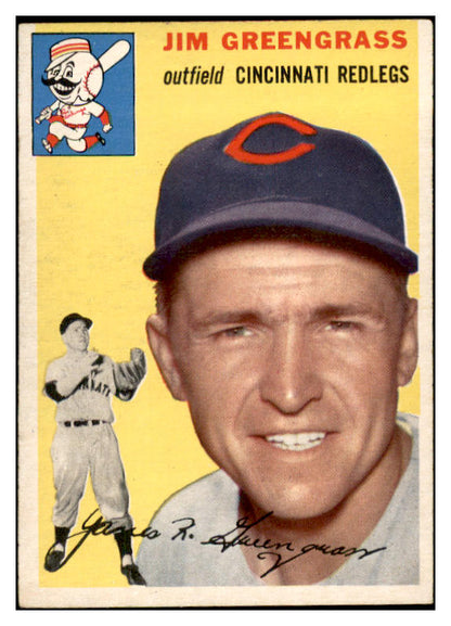 1954 Topps Baseball #022 Jim Greengrass Reds EX-MT 534968